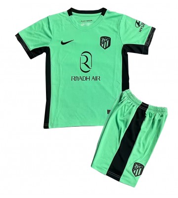Lacne Dětský Futbalové dres Atletico Madrid 2023-24 Krátky Rukáv - Tretina (+ trenírky)